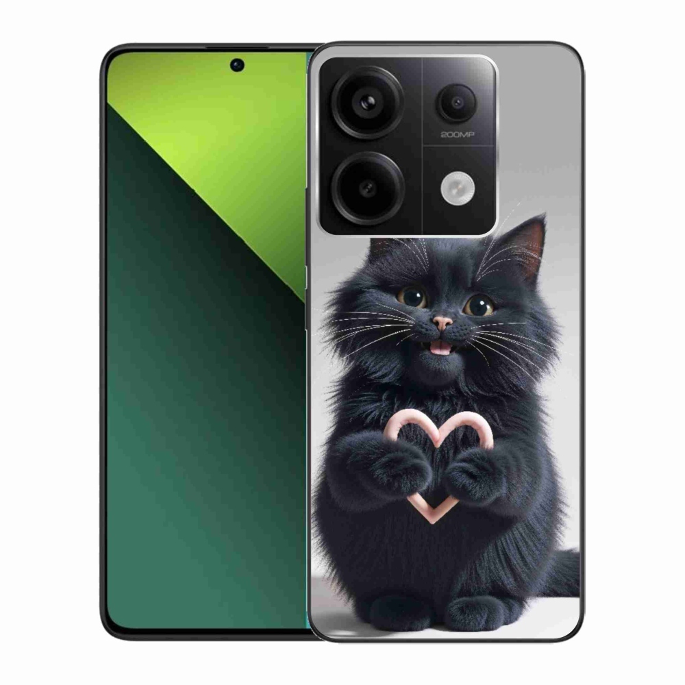 Gél borítás mmCase a Xiaomi Redmi Note 13 Pro 5G/Poco X6 5G számára - macska szeretet 3