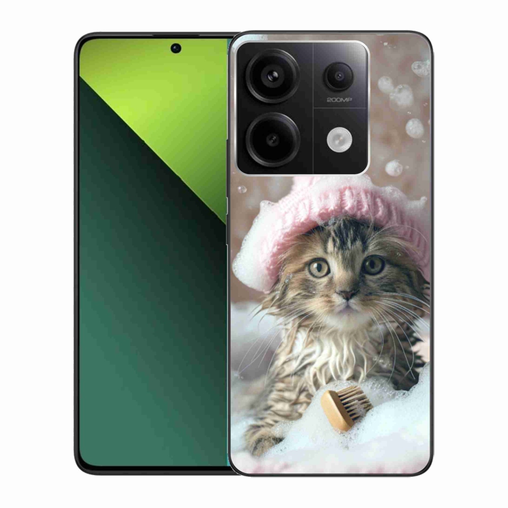 Gél borítás mmCase a Xiaomi Redmi Note 13 Pro 5G/Poco X6 5G számára - cica és fürdő