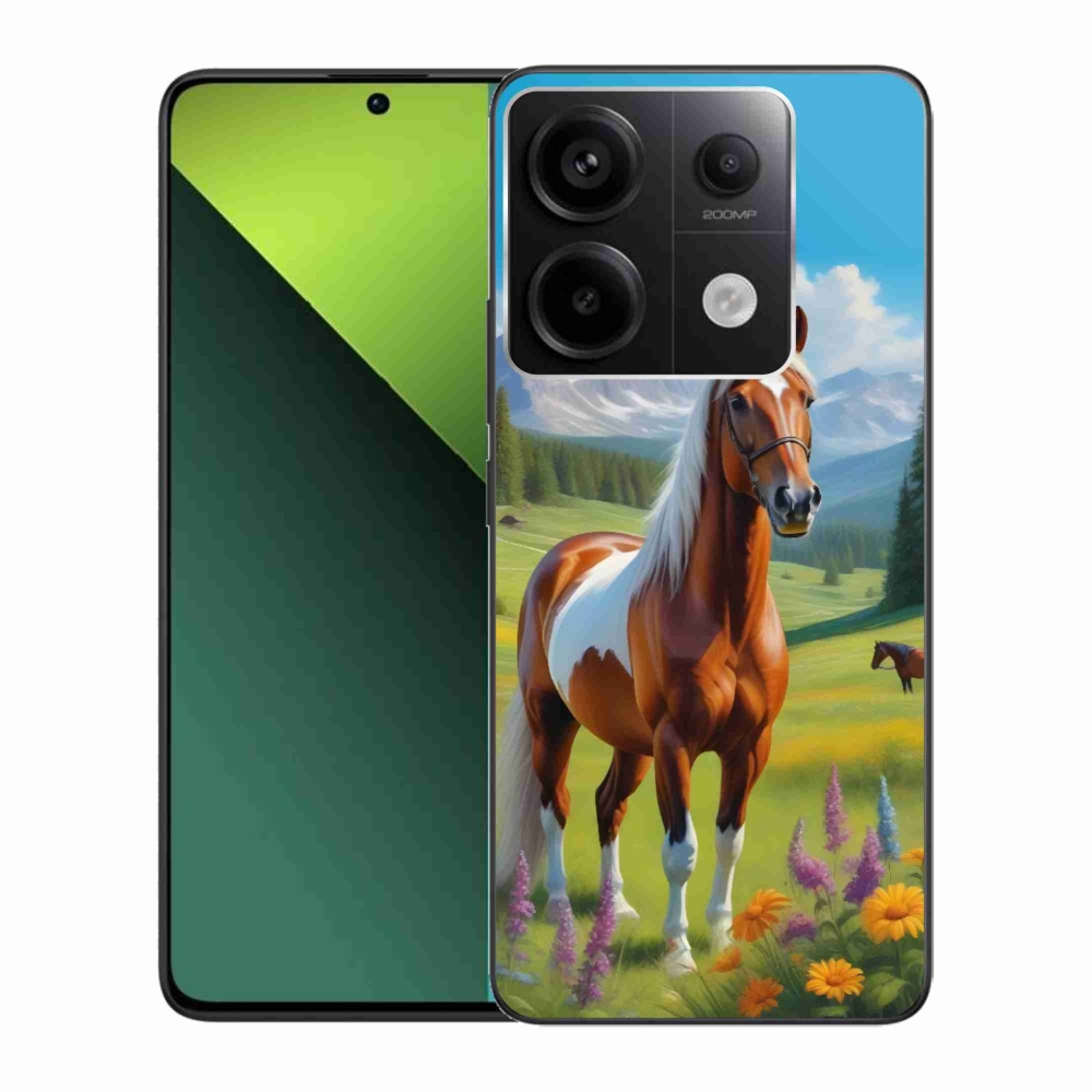 Gél borítás mmCase a Xiaomi Redmi Note 13 Pro 5G/Poco X6 5G számára - ló a réten