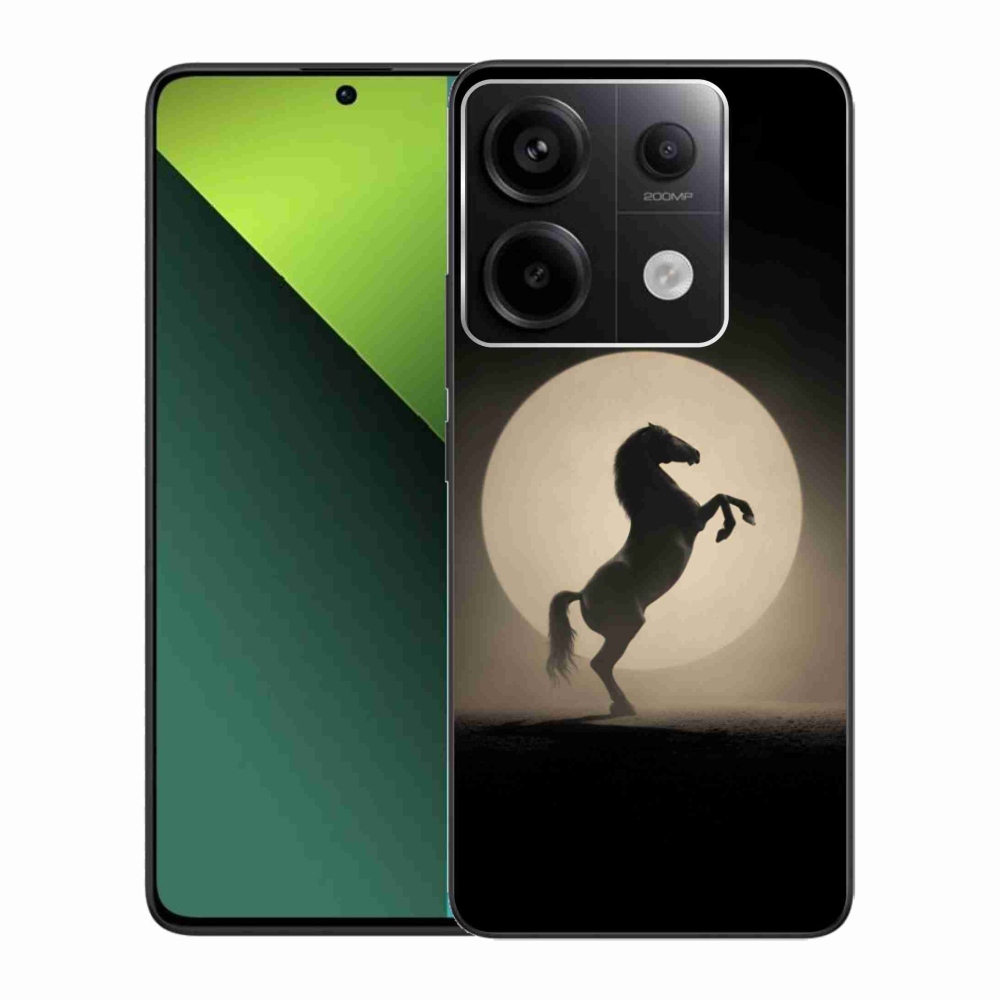 Zselés borítás mmCase a Xiaomi Redmi Note 13 Pro 5G/Poco X6 5G számára - ló sziluettben