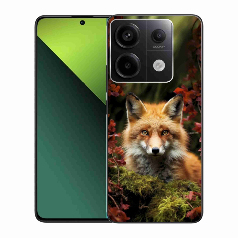 Zselés borítás mmCase a Xiaomi Redmi Note 13 Pro 5G/Poco X6 5G számára - róka az erdőben