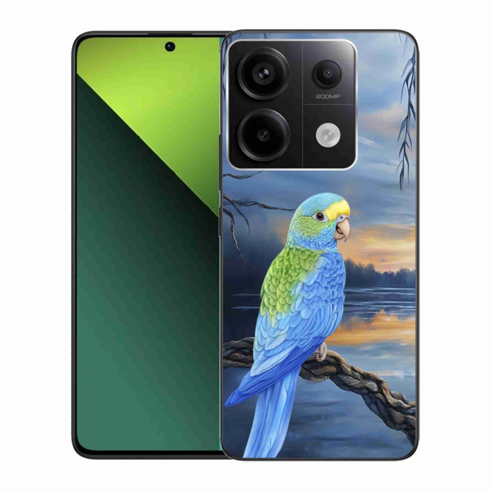 Gél borító mmCase a Xiaomi Redmi Note 13 Pro 5G/Poco X6 5G számára - kék papagáj