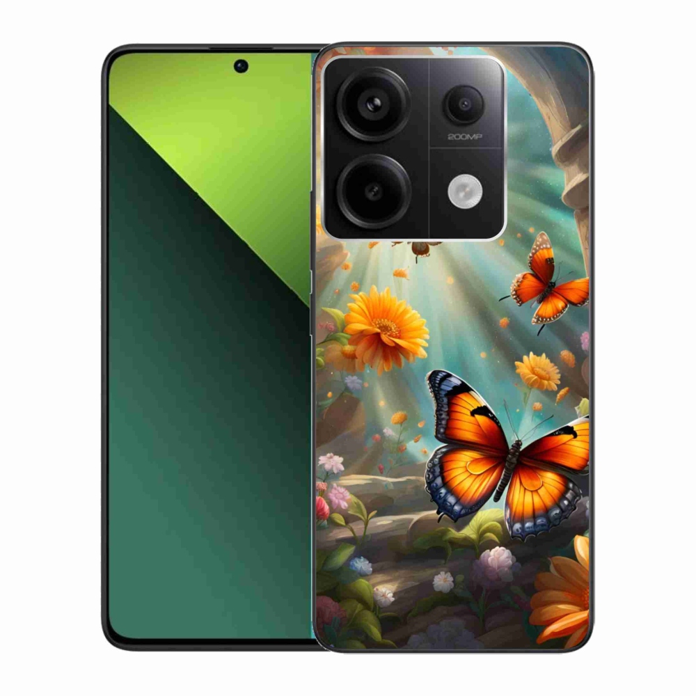 Gél borítás mmCase a Xiaomi Redmi Note 13 Pro 5G/Poco X6 5G számára - pillangókert 2