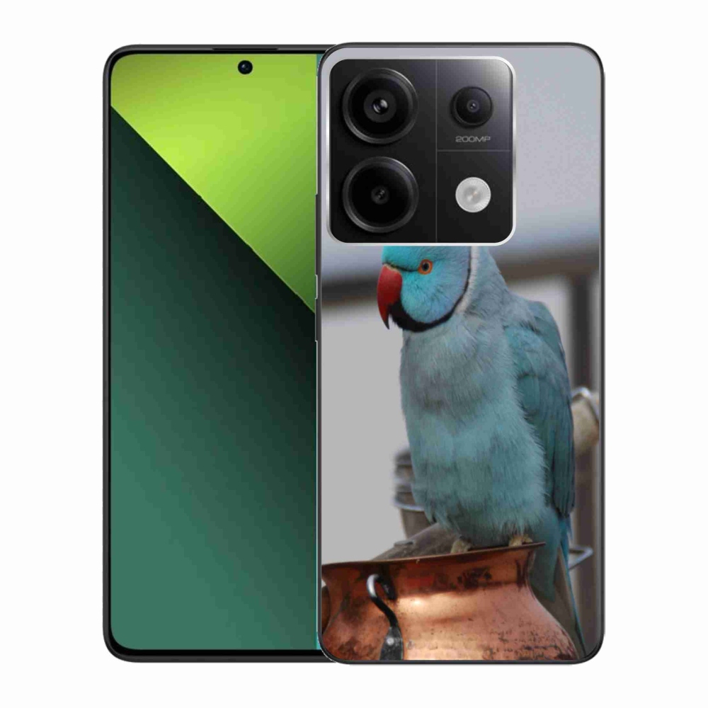 Zselés borítás mmCase a Xiaomi Redmi Note 13 Pro 5G/Poco X6 5G - papagáj alexander kék