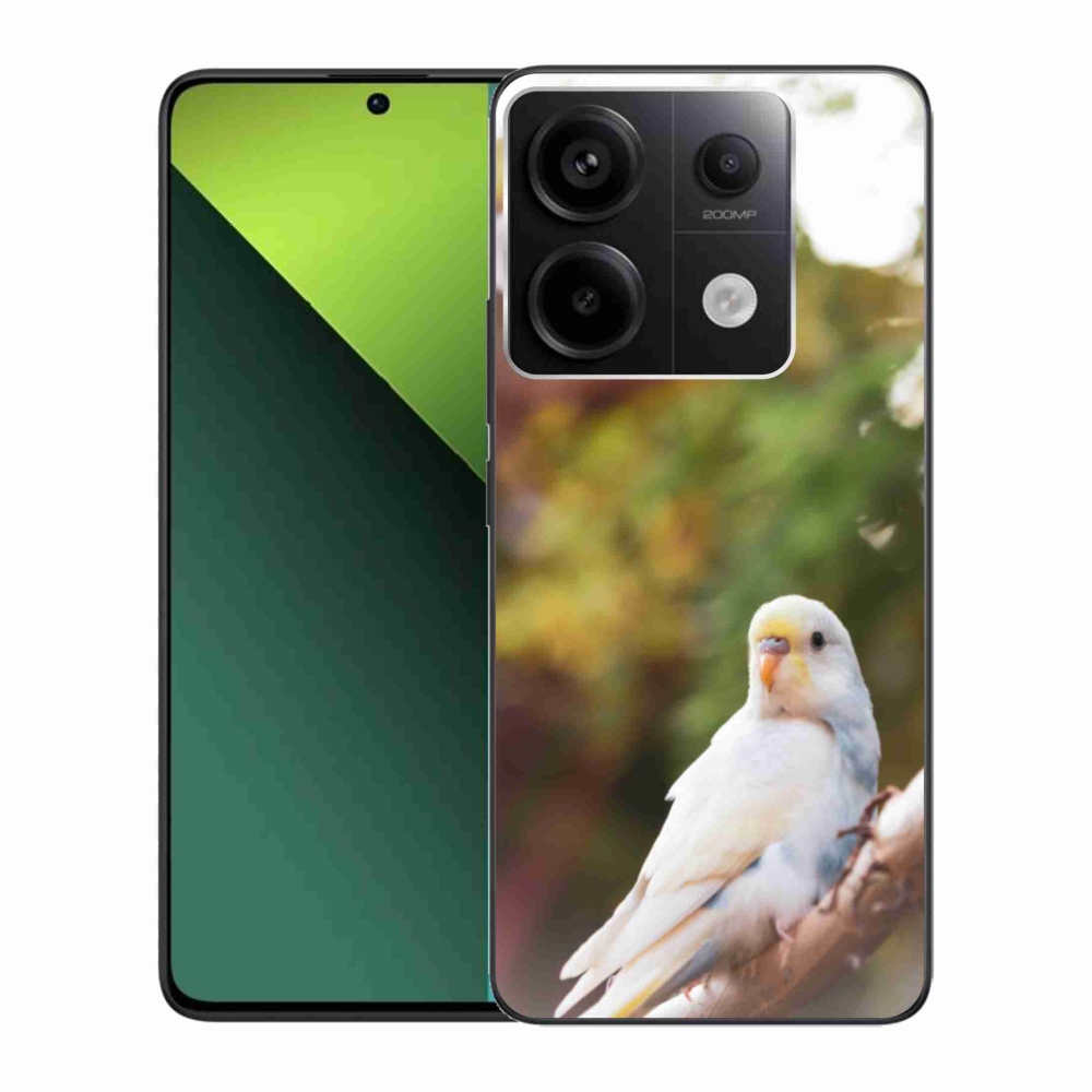 Zselés borítás mmCase a Xiaomi Redmi Note 13 Pro 5G/Poco X6 5G - papagáj andulka fehér