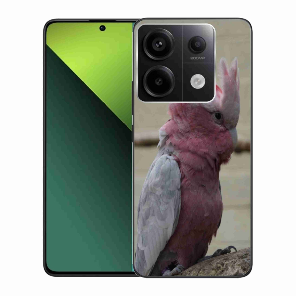 Gél borítás mmCase a Xiaomi Redmi Note 13 Pro 5G/Poco X6 5G számára - papagáj kakadu rózsaszínű