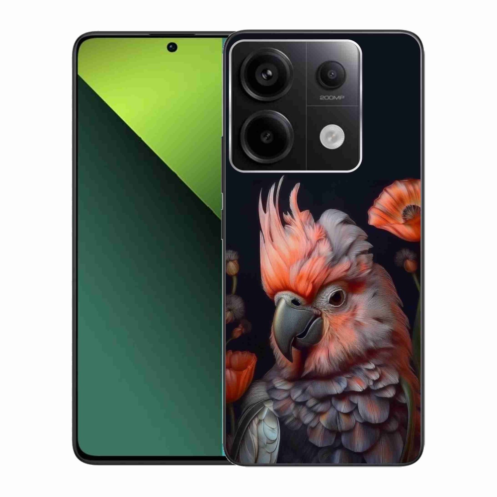 Gél borítás mmCase a Xiaomi Redmi Note 13 Pro 5G/Poco X6 5G - papagáj kakadu színekben