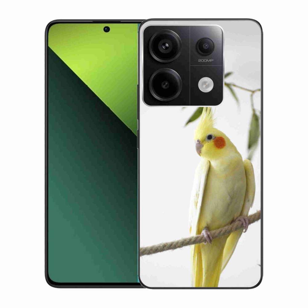 Zselés borítás mmCase a Xiaomi Redmi Note 13 Pro 5G/Poco X6 5G számára - papagáj korallszín