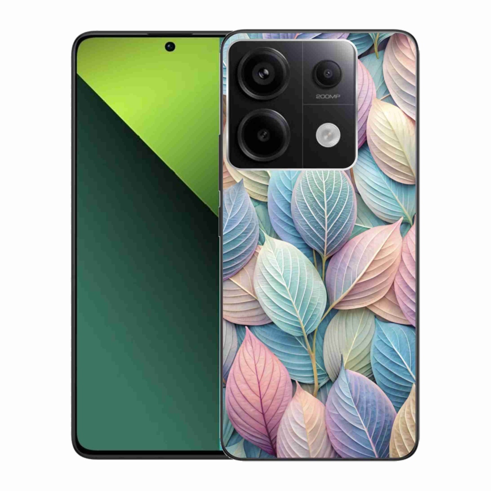 Gél borítás mmCase a Xiaomi Redmi Note 13 Pro 5G/Poco X6 5G számára - pasztell levelek