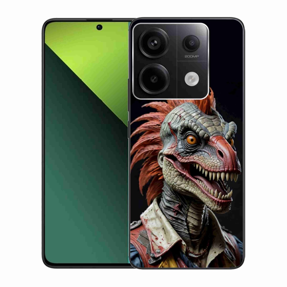 Gél borítás mmCase a Xiaomi Redmi Note 13 Pro 5G/Poco X6 5G - punk dinoszauruszhoz