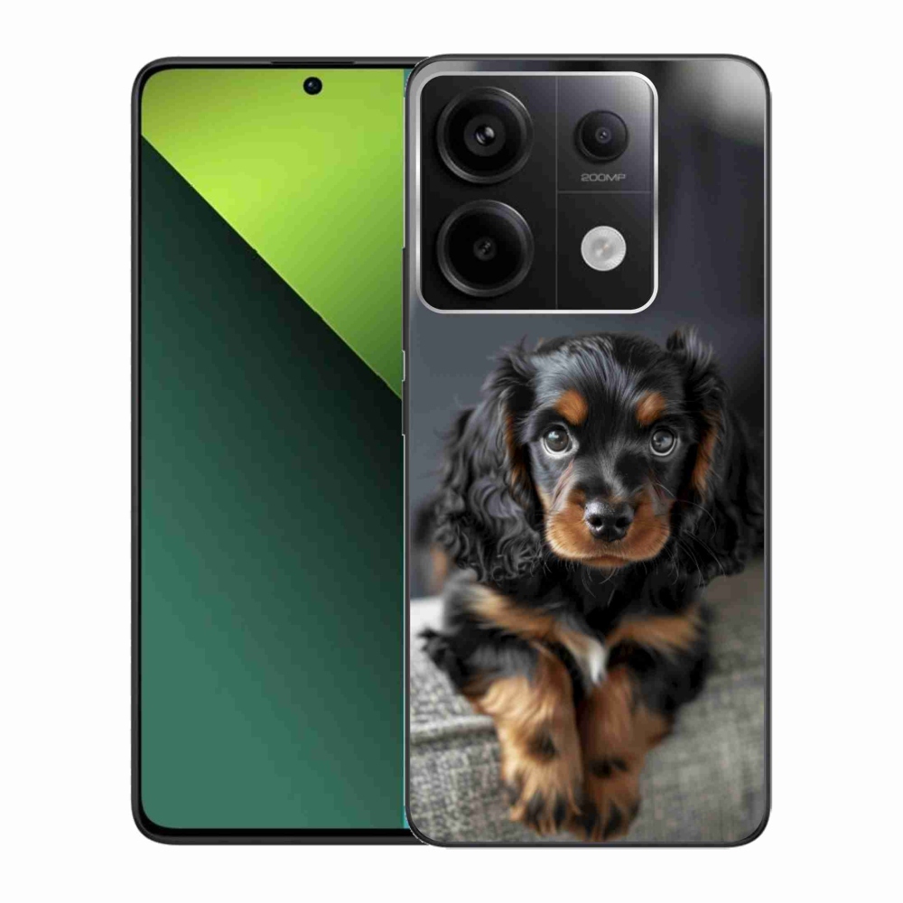 Gél borítás mmCase a Xiaomi Redmi Note 13 Pro 5G/Poco X6 5G számára - aranyos hosszú szőrű tacskó