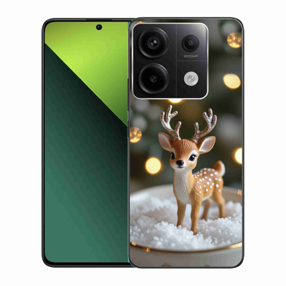 Gél borítás mmCase a Xiaomi Redmi Note 13 Pro 5G/Poco X6 5G számára - aranyos karácsonyi szarvasok