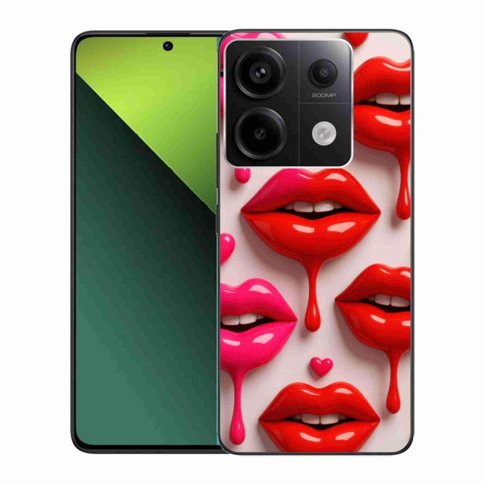 Gél borítás mmCase a Xiaomi Redmi Note 13 Pro 5G/Poco X6 5G számára - ajkak 2