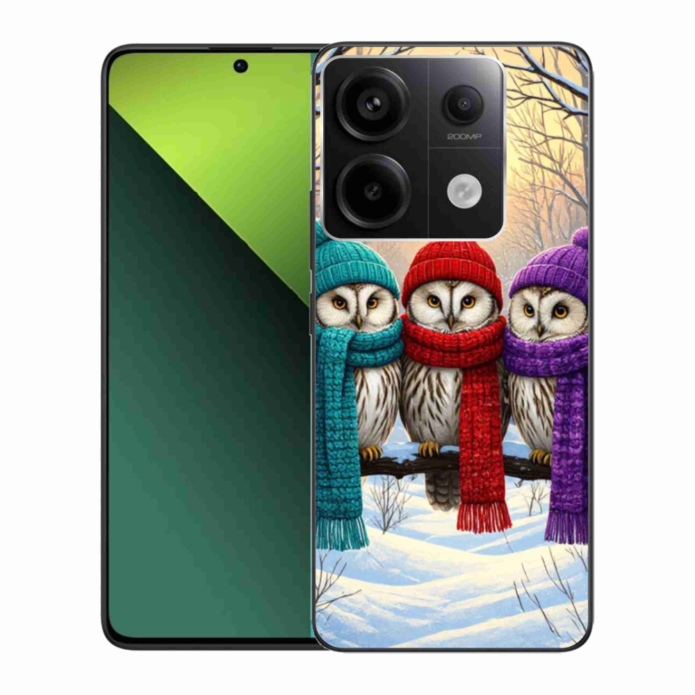 Gél borítás mmCase a Xiaomi Redmi Note 13 Pro 5G/Poco X6 5G számára - bagoly barátok