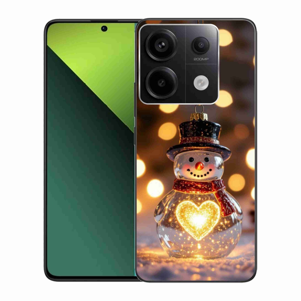 Gél borítás mmCase a Xiaomi Redmi Note 13 Pro 5G/Poco X6 5G - karácsonyi hóemberhez