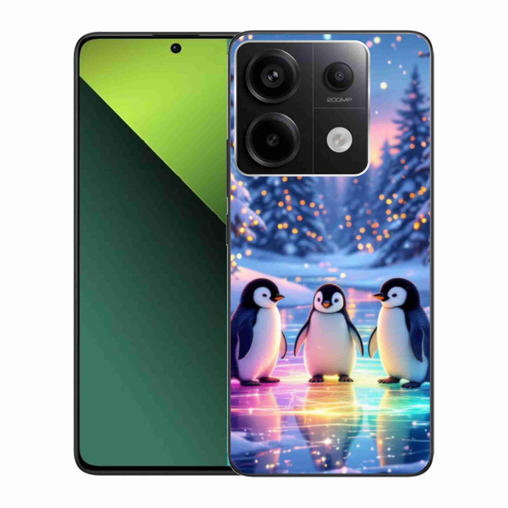Gél borítás mmCase a Xiaomi Redmi Note 13 Pro 5G/Poco X6 5G számára - pingvinek