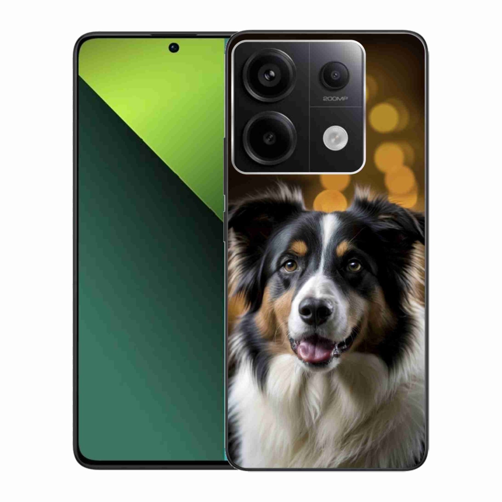 Gél borítás mmCase a Xiaomi Redmi Note 13 Pro 5G/Poco X6 5G számára - mosolygó ausztrál juhászkutya