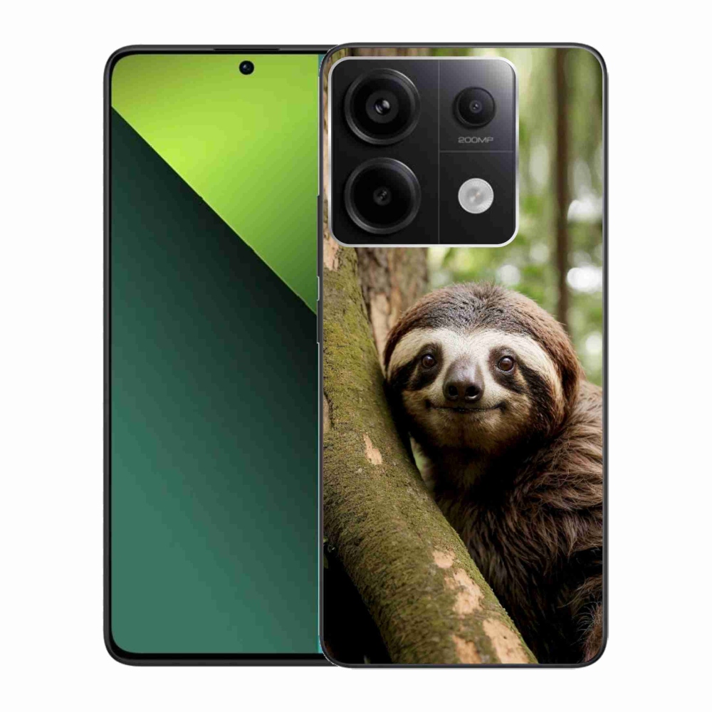 Gél borítás mmCase a Xiaomi Redmi Note 13 Pro 5G/Poco X6 5G számára - mosolygó lajhár