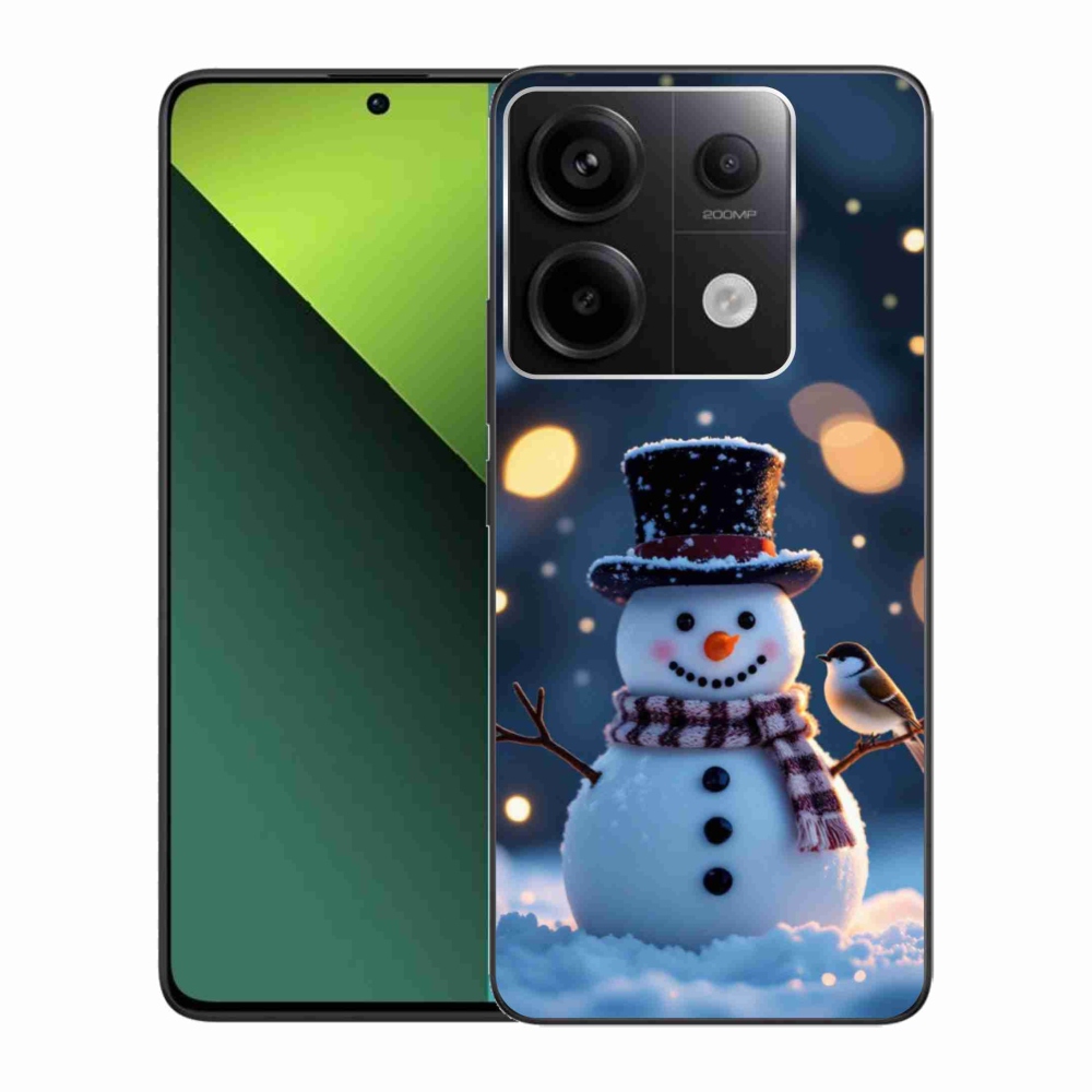 Gél borítás mmCase a Xiaomi Redmi Note 13 Pro 5G/Poco X6 5G - karácsonyi hóemberhez