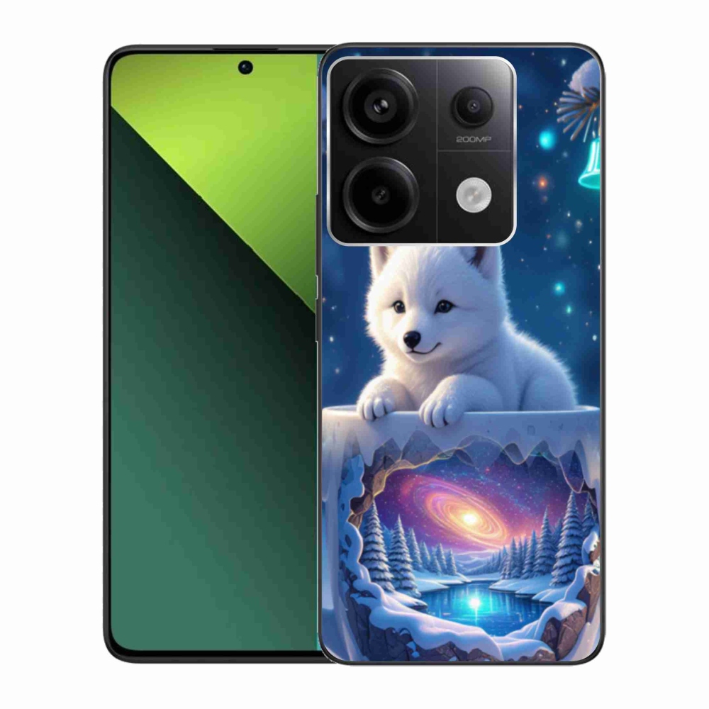 Gél borítás mmCase a Xiaomi Redmi Note 13 Pro 5G/Poco X6 5G számára - karácsonyi kölyökkutya