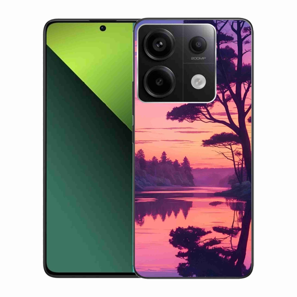 Gél borítás mmCase a Xiaomi Redmi Note 13 Pro 5G/Poco X6 5G számára - naplemente a tó felett