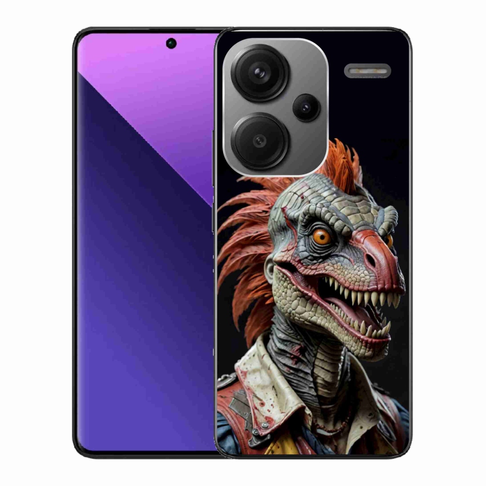 Gél borítás mmCase a Xiaomi Redmi Note 13 Pro+ 5G - punk dinoszauruszhoz