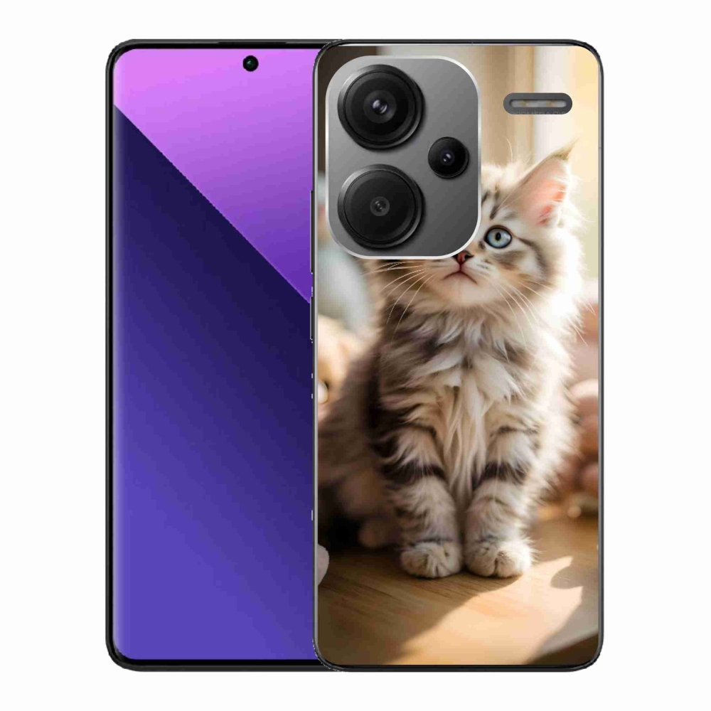 Gél borítás mmCase a Xiaomi Redmi Note 13 Pro+ 5G számára - aranyos cica 10