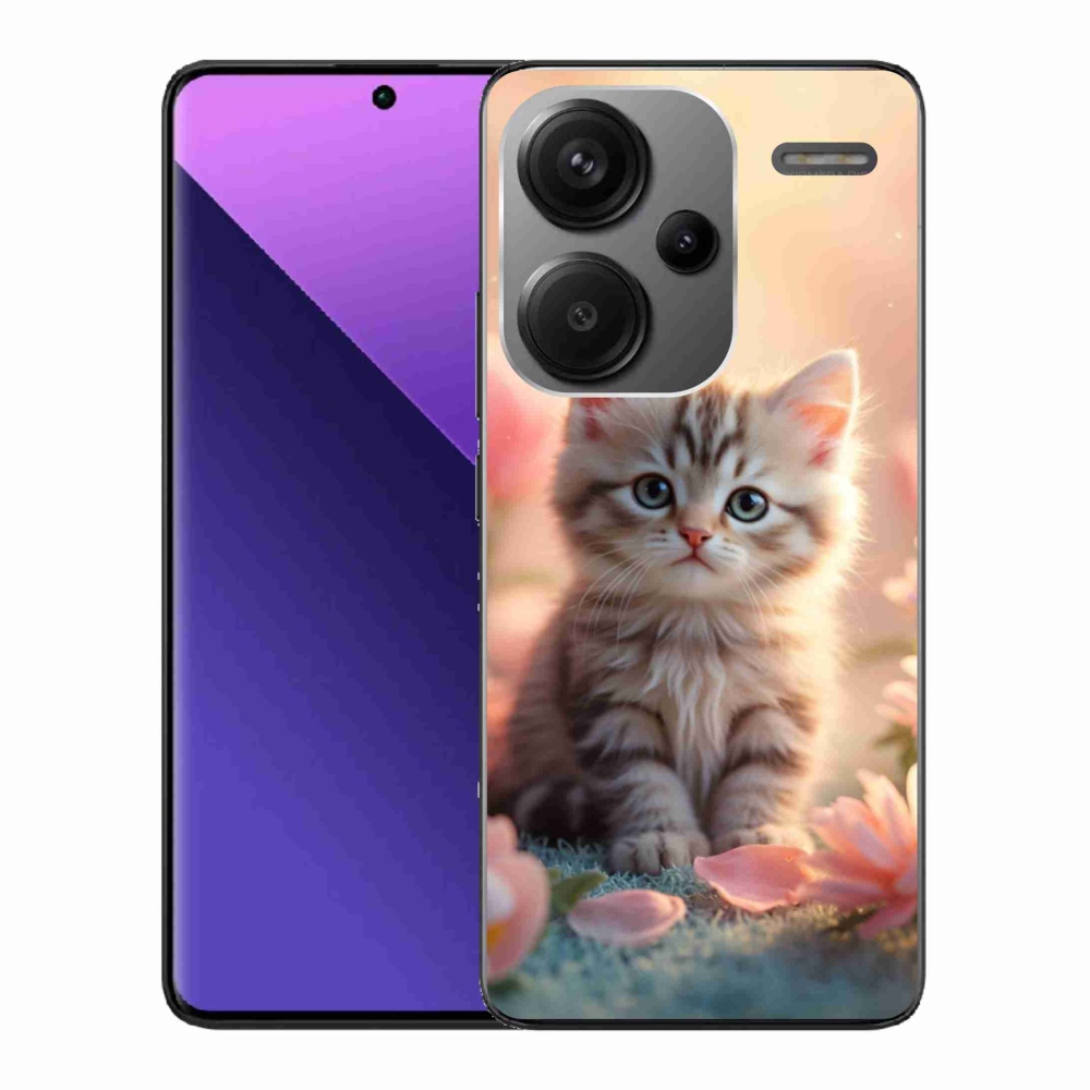 Gél borítás mmCase a Xiaomi Redmi Note 13 Pro+ 5G számára - aranyos cica 8