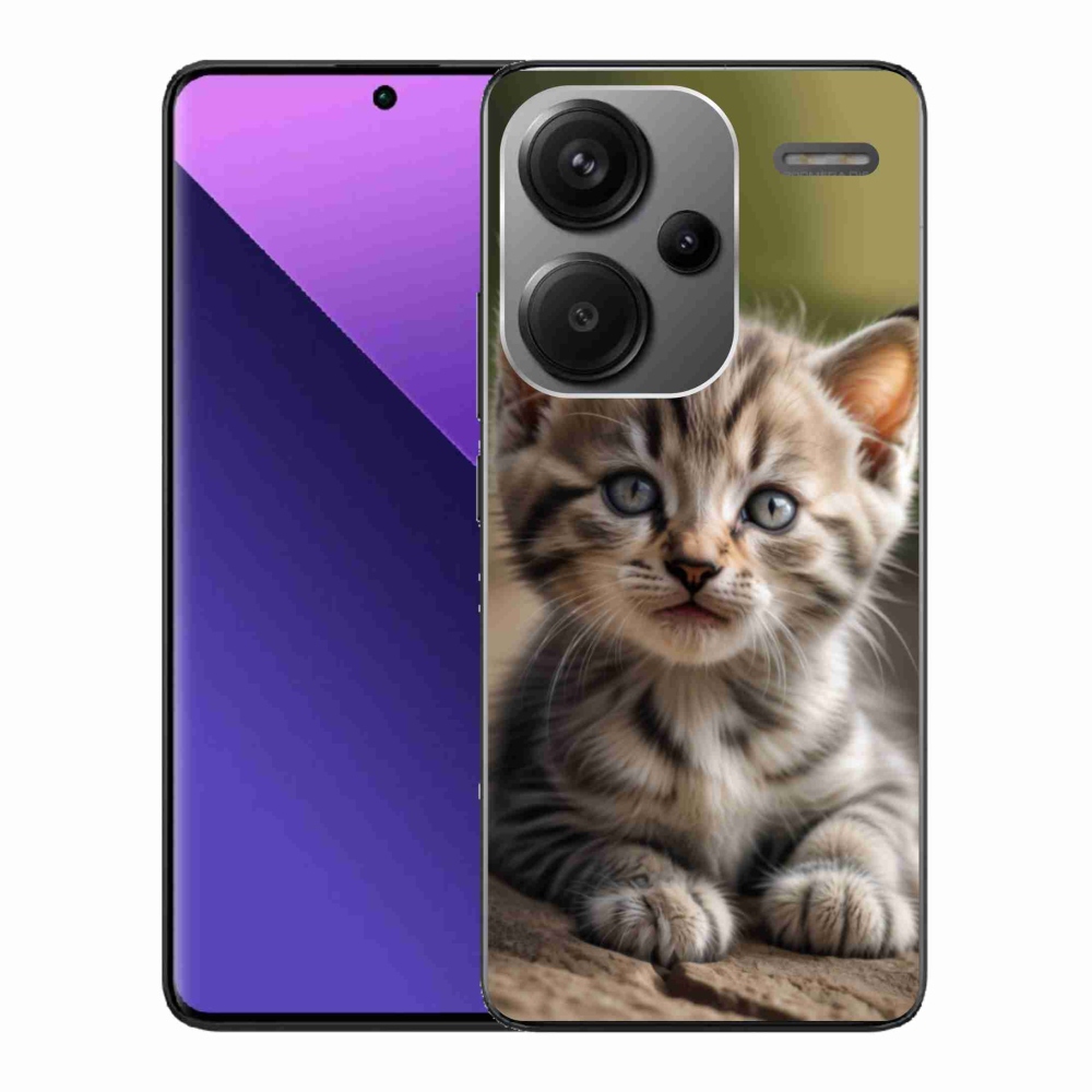 Gél borítás mmCase a Xiaomi Redmi Note 13 Pro+ 5G számára - aranyos cica 9