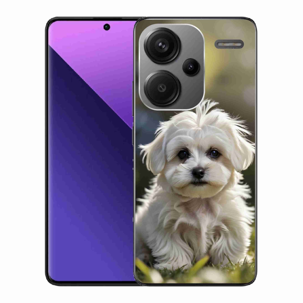 Gél borítás mmCase a Xiaomi Redmi Note 13 Pro+ 5G számára - aranyos máltai kutya