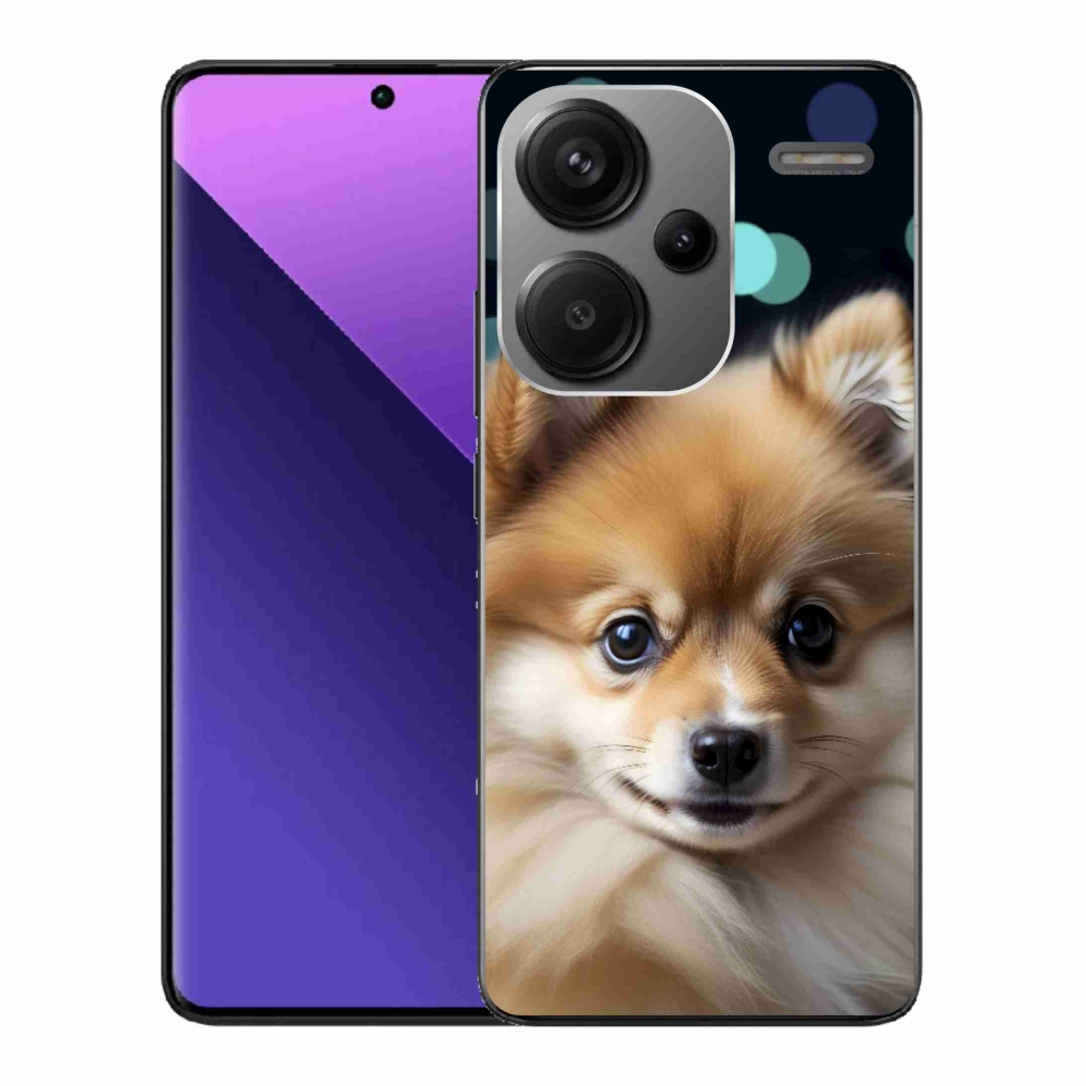 Gél borítás mmCase a Xiaomi Redmi Note 13 Pro+ 5G számára - aranyos pomerániai állat