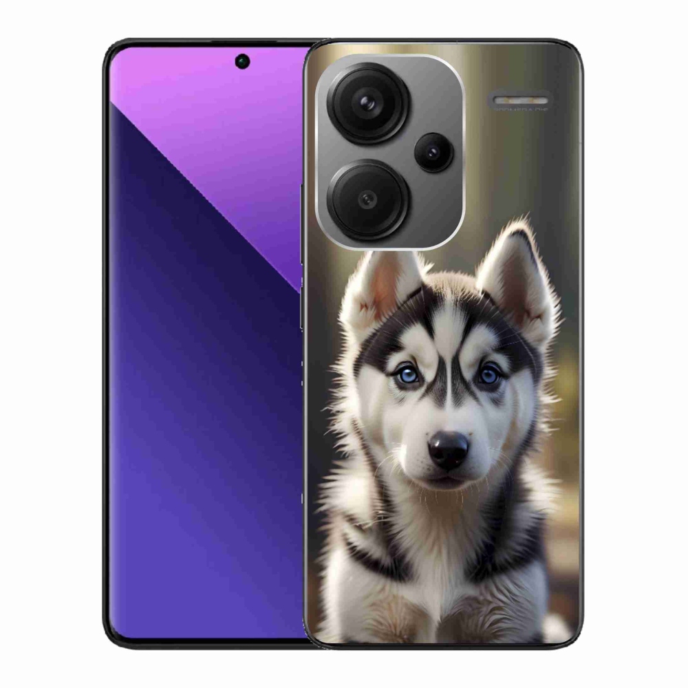 Gél borítás mmCase a Xiaomi Redmi Note 13 Pro+ 5G számára - aranyos szibériai husky