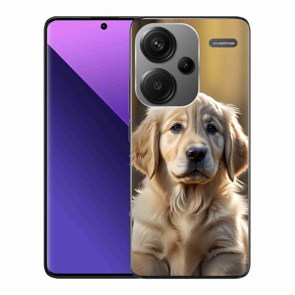 Gél borítás mmCase a Xiaomi Redmi Note 13 Pro+ 5G számára - aranyos arany retriever