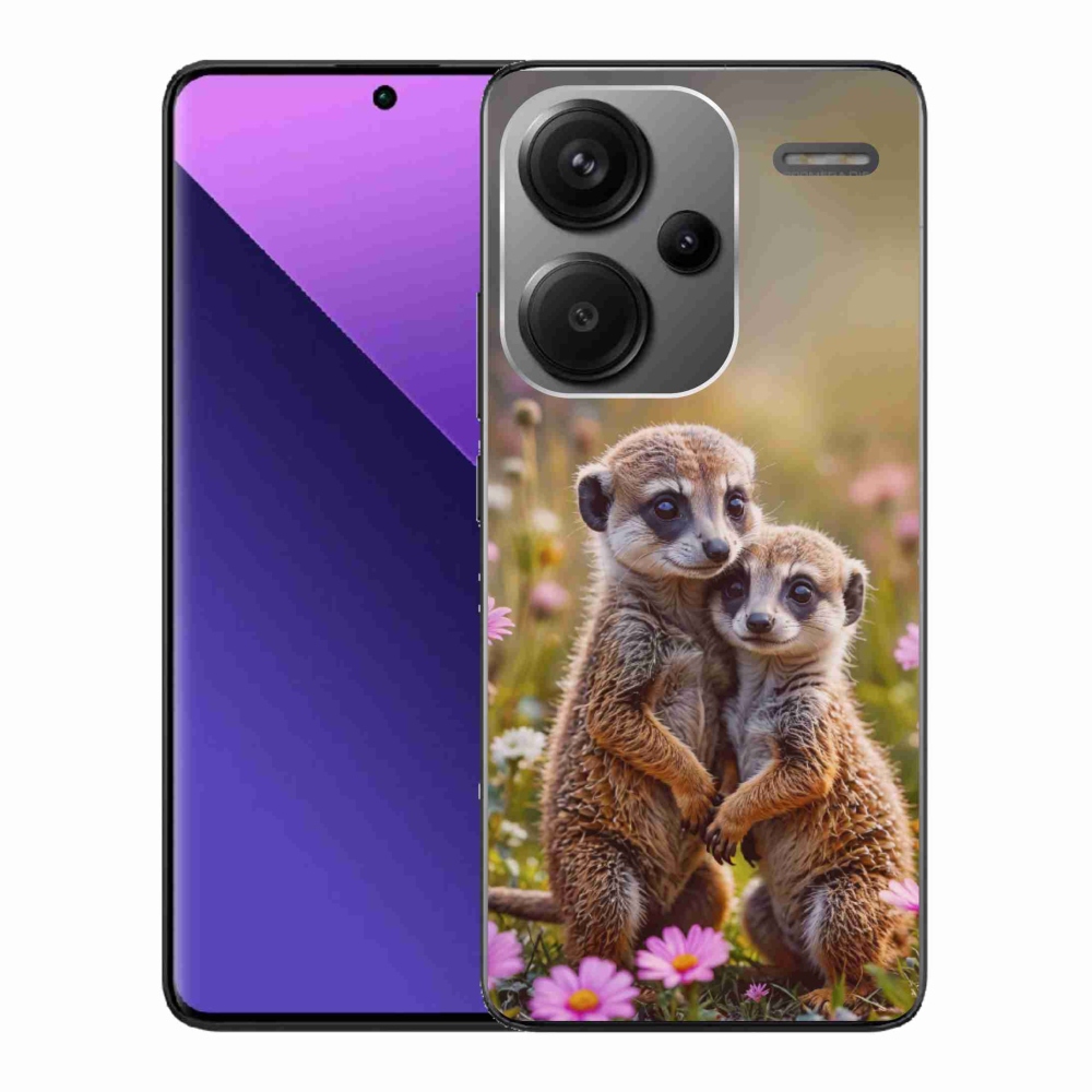 Gél borítás mmCase a Xiaomi Redmi Note 13 Pro+ 5G - szurikátás duó számára