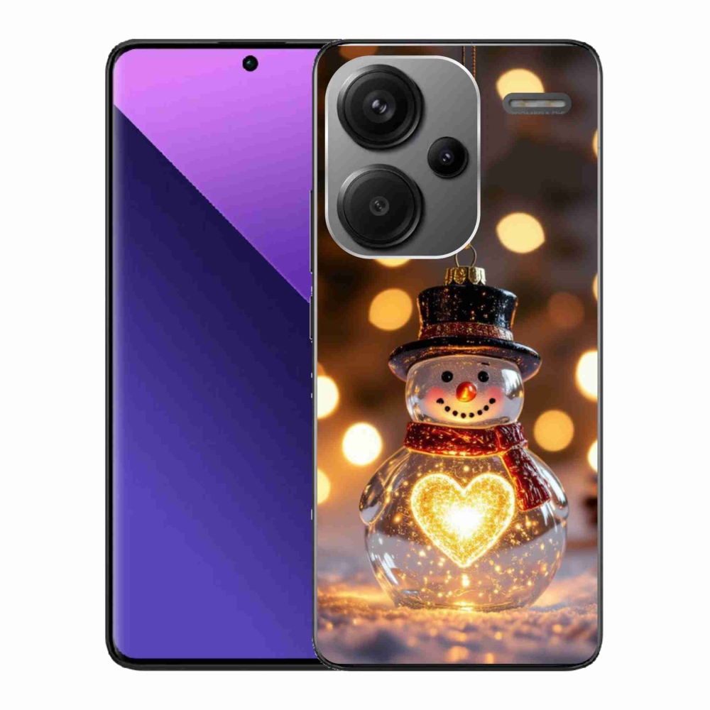Gél borítás mmCase a Xiaomi Redmi Note 13 Pro+ 5G - karácsonyi hóemberhez