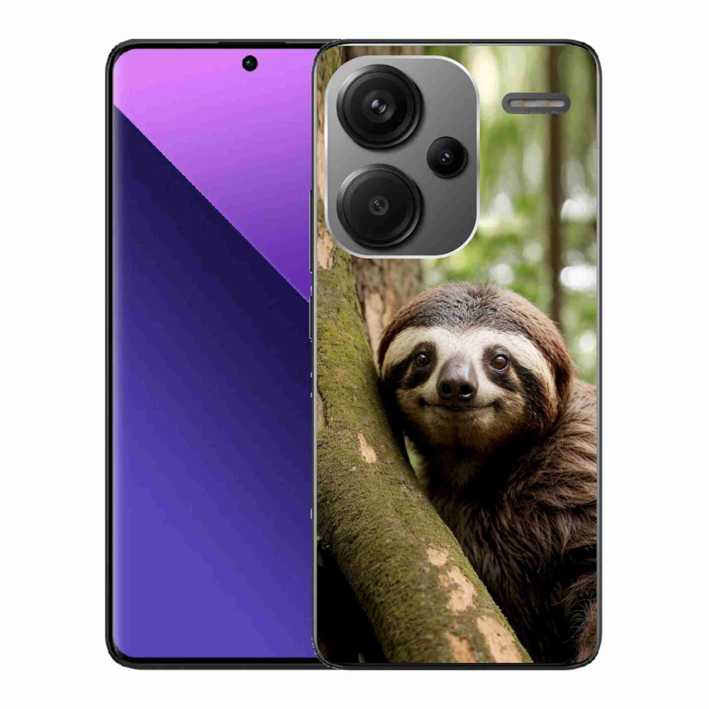 Gél borító mmCase a Xiaomi Redmi Note 13 Pro+ 5G - mosolygó lajhárhoz