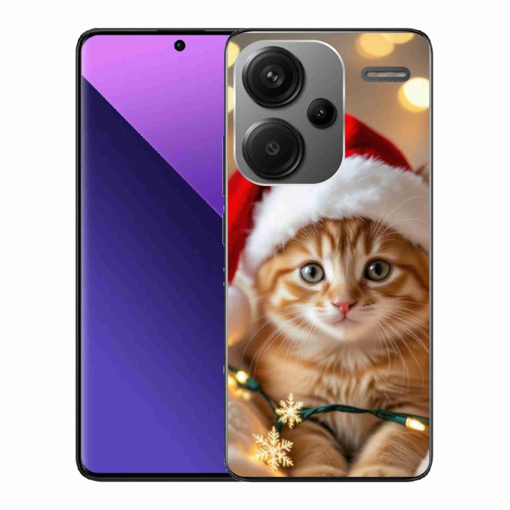 Gél borítás mmCase a Xiaomi Redmi Note 13 Pro+ 5G számára - Karácsonyi cica