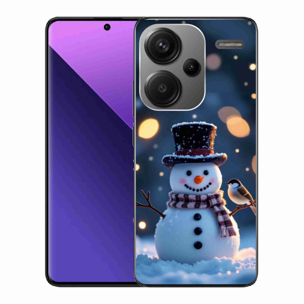 Gél borítás mmCase a Xiaomi Redmi Note 13 Pro+ 5G - karácsonyi hóemberhez
