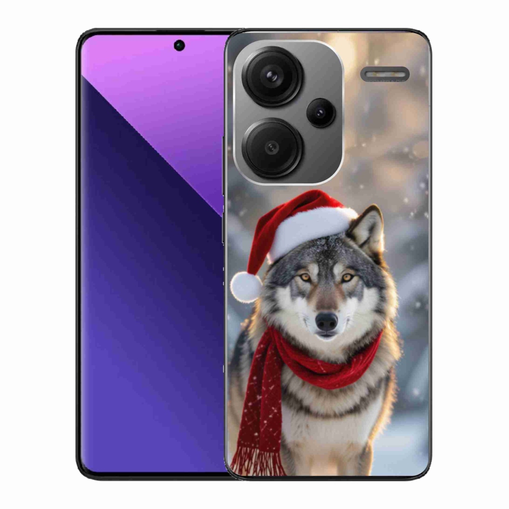 Gél borítás mmCase a Xiaomi Redmi Note 13 Pro+ 5G számára - Karácsonyi farkas