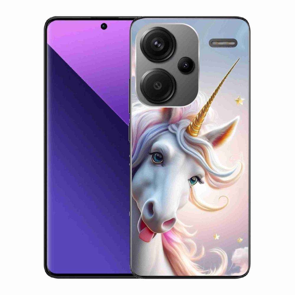 Gél borítás mmCase a Xiaomi Redmi Note 13 Pro+ 5G - vidám egyszarvúhoz