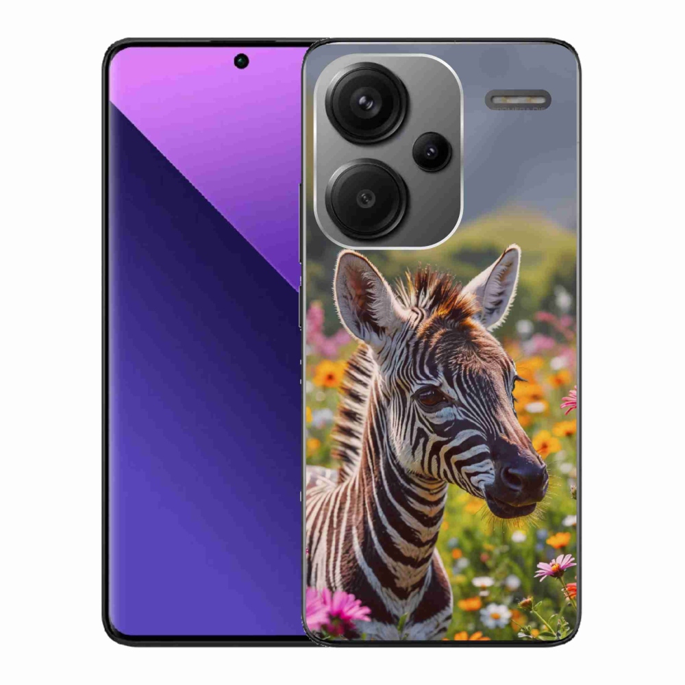 Gél borítás mmCase a Xiaomi Redmi Note 13 Pro+ 5G számára - zebra a réten