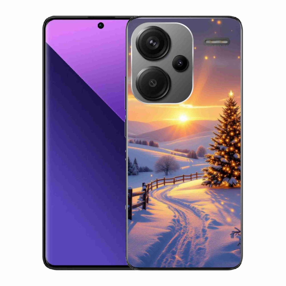 Gél borítás mmCase a Xiaomi Redmi Note 13 Pro+ 5G - téli tájképhez