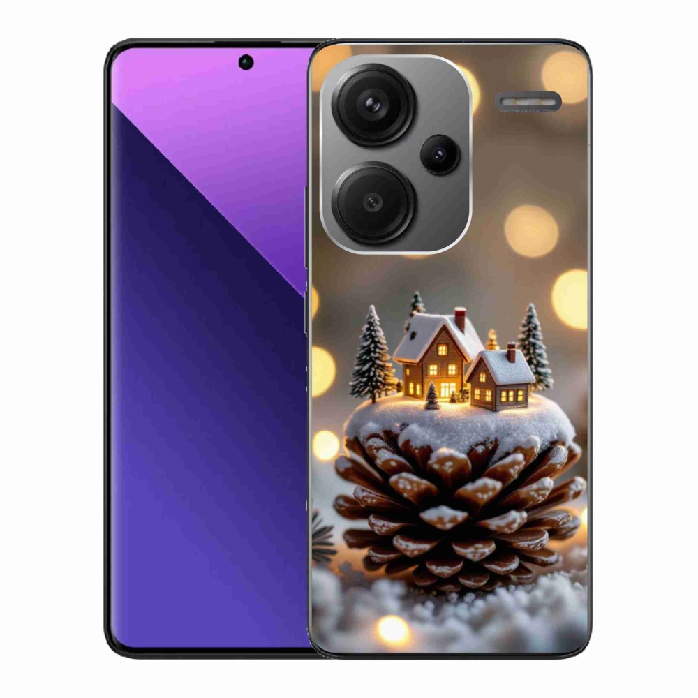 Gél borítás mmCase a Xiaomi Redmi Note 13 Pro+ 5G - téli falu számára