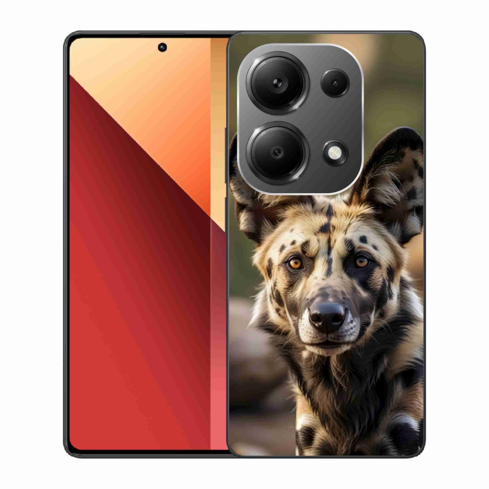 Gél borítás mmCase a Xiaomi Redmi Note 13 Pro/Poco M6 Pro számára - afrikai vadkutya
