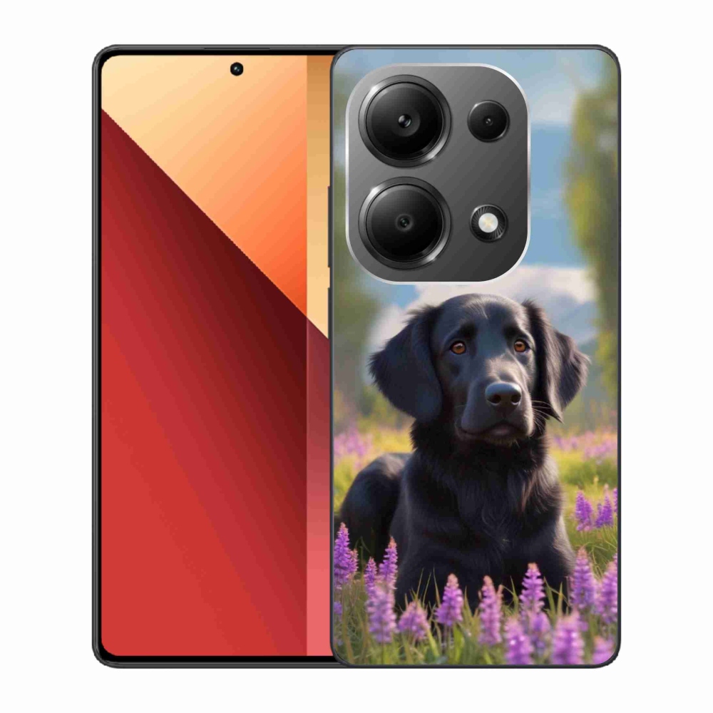 Gél borítás mmCase a Xiaomi Redmi Note 13 Pro/Poco M6 Pro számára - elegáns fekete retriever