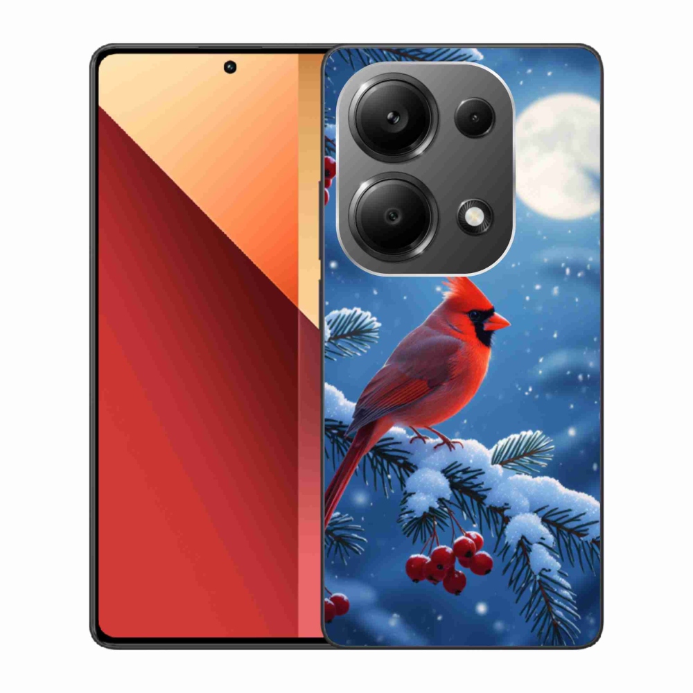 Zselés borítás mmCase a Xiaomi Redmi Note 13 Pro/Poco M6 Pro készülékhez - bíborvörös színű