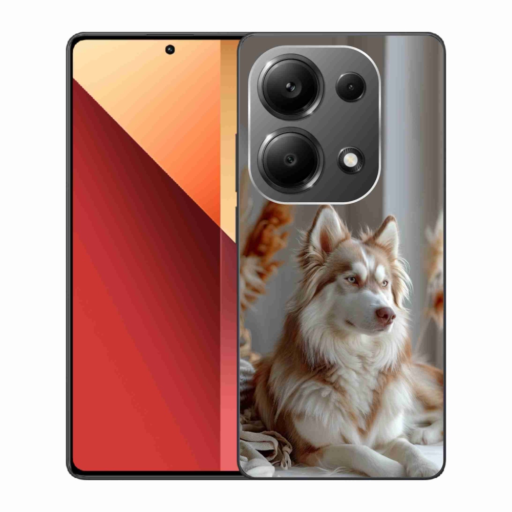 Gél borítás mmCase a Xiaomi Redmi Note 13 Pro/Poco M6 Pro számára - csendes szibériai husky
