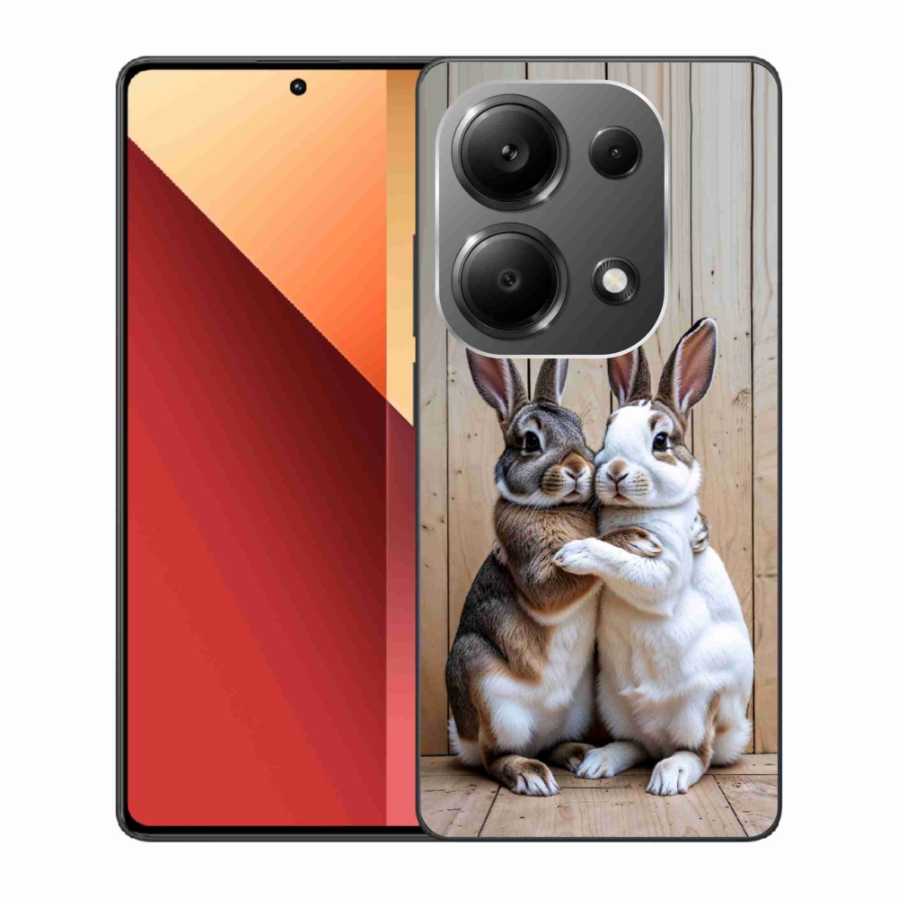 Gél borítás mmCase a Xiaomi Redmi Note 13 Pro/Poco M6 Pro - nyúl párhoz