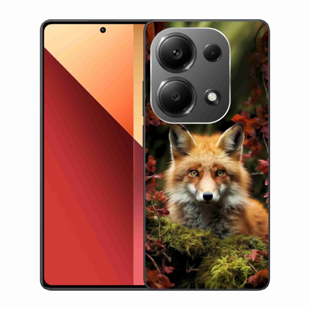 Zselés borítás mmCase a Xiaomi Redmi Note 13 Pro/Poco M6 Pro számára - róka az erdőben