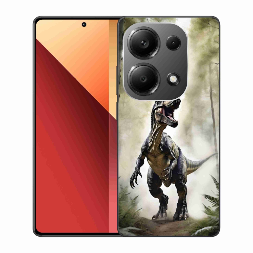 Gél borítás mmCase a Xiaomi Redmi Note 13 Pro/Poco M6 Pro - dühös T-Rexhez